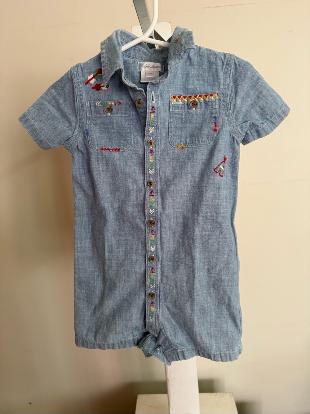 Ralph Lauren Southwestern Denim Romper
